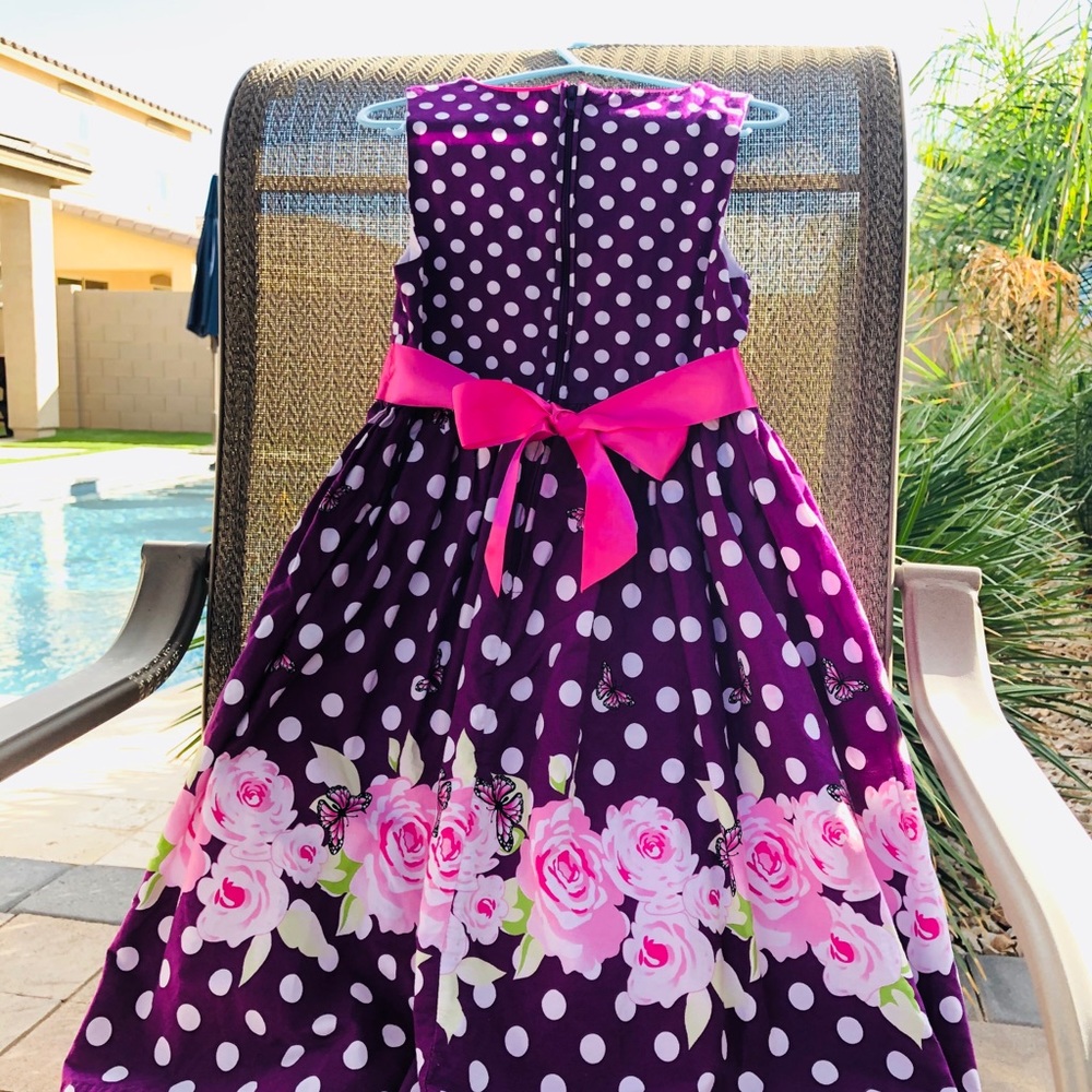 🎁- Bonnie Jean Purple Girls Dress size 6